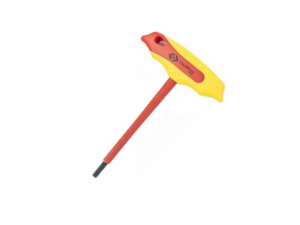 Isolerad sexkantsnyckel med T-handtag 3,5 mm