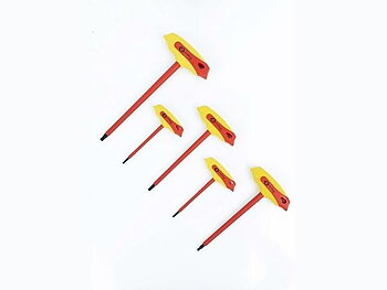 VDE Insulated T-handle Hex Keys - 5 pc set