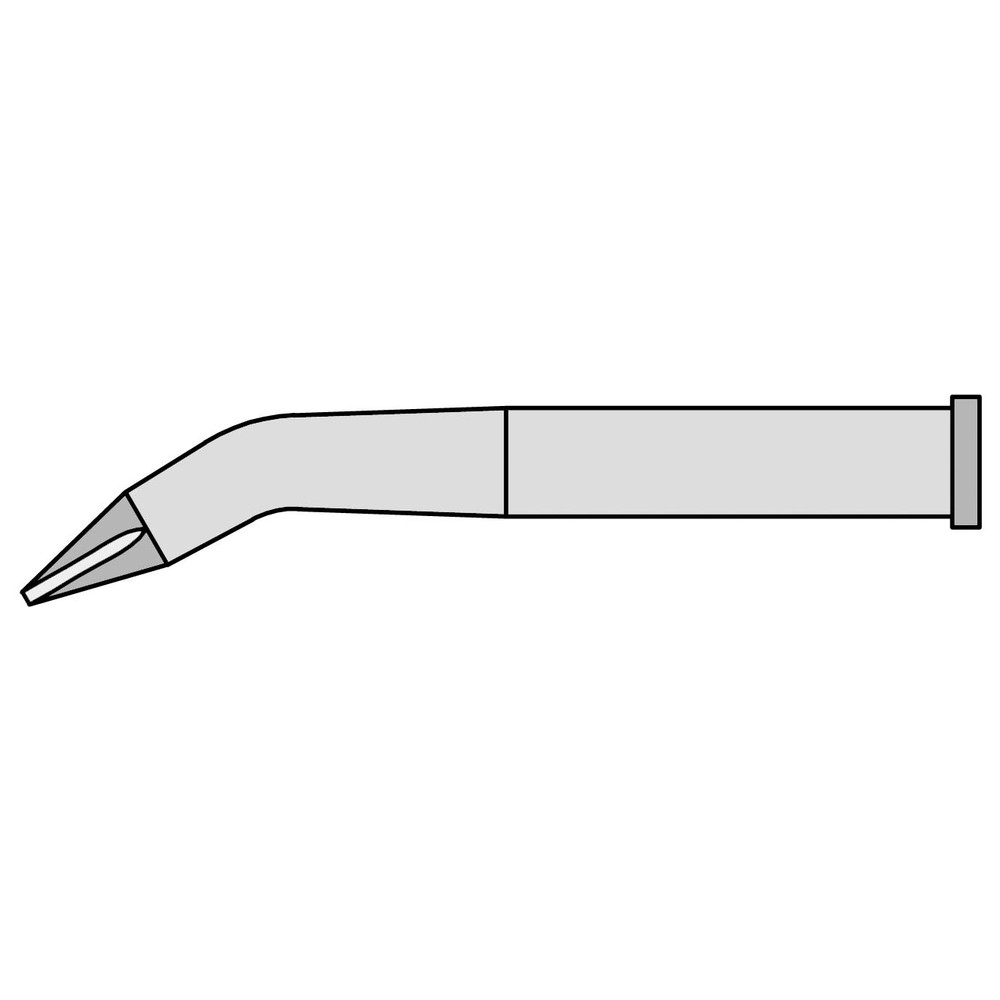 Lödspets serie XT, mejselformad, XT HX/0,8 x 0,4 mm, böjd, 1 st