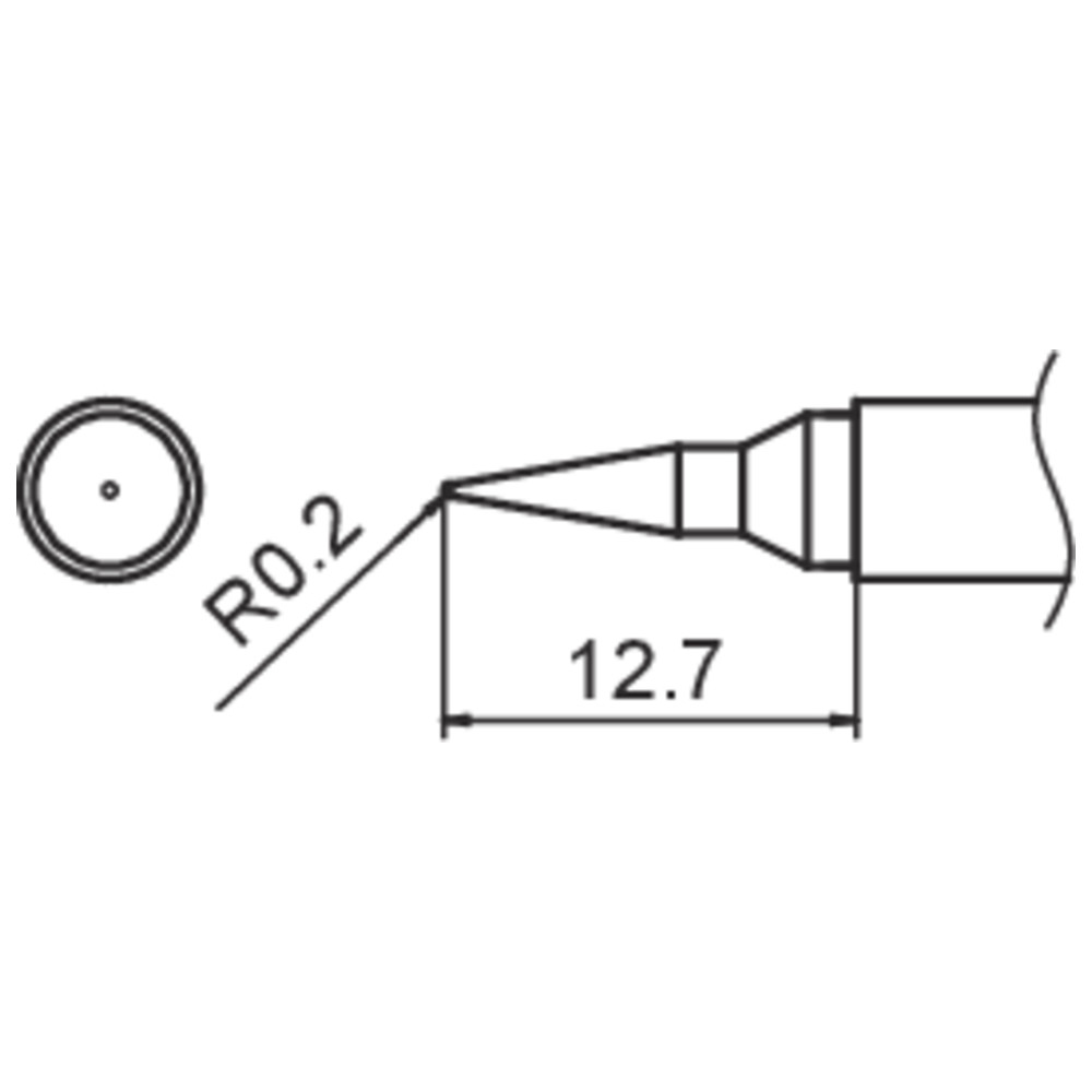 Composite soldering tip, Series T15, format IL