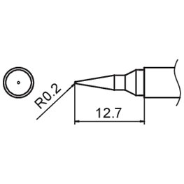 Composite soldering tip, Series T15, format IL