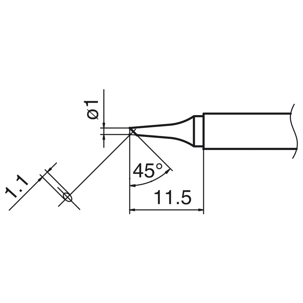 Komposit-lödspets serie T17, BC1