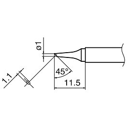 Komposit-lödspets serie T17, BC1