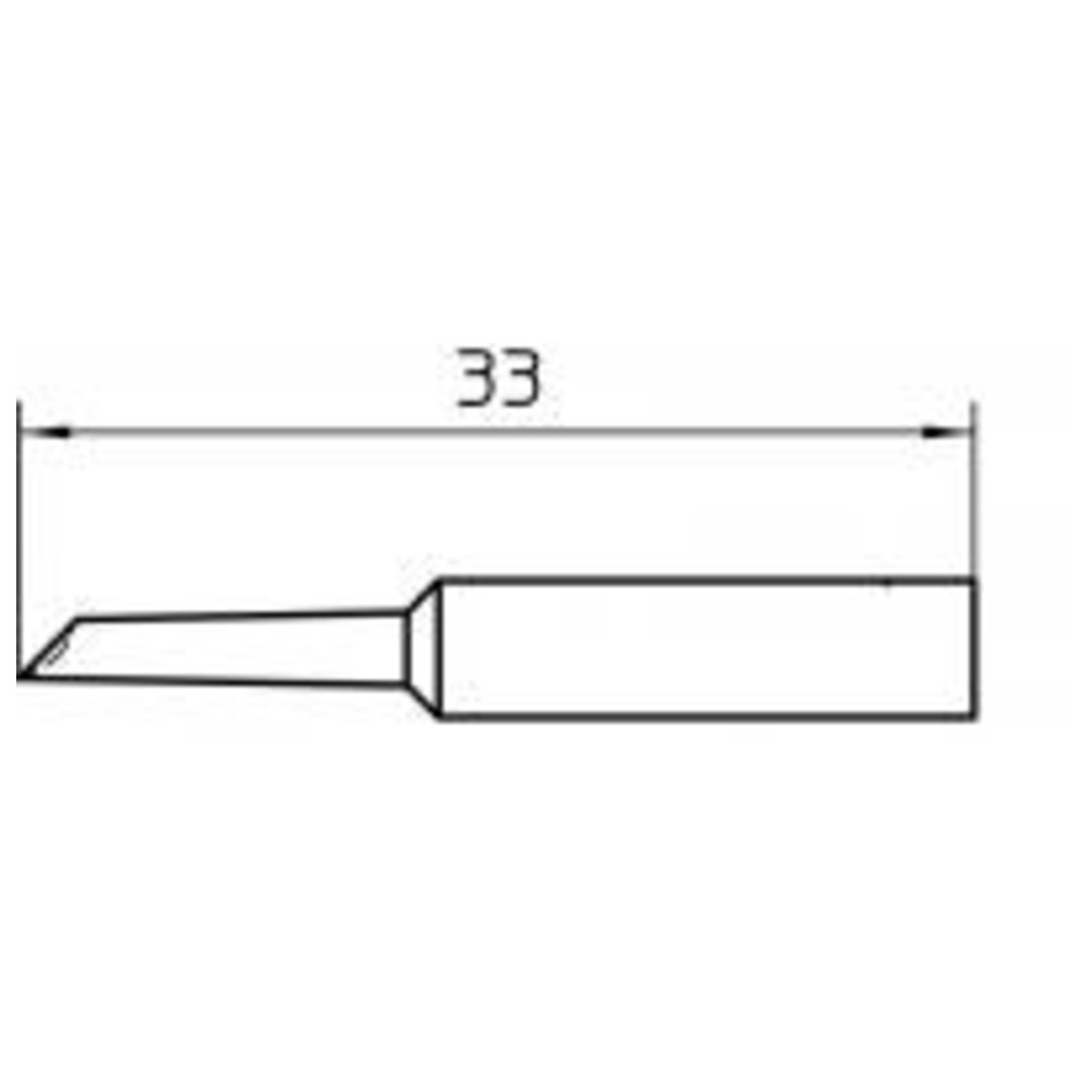 Lödspets serie XNT specialform, XNT GW1/1,6 x 33 mm, lödspets för löddepå - 2