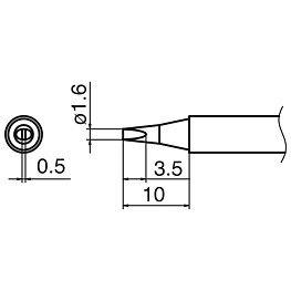 Komposit-lödspets serie T17, D16