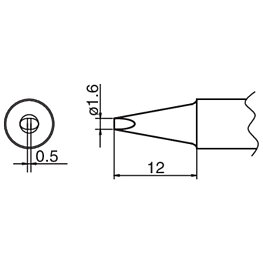 Composit-lödspets serie T20, storlek D16