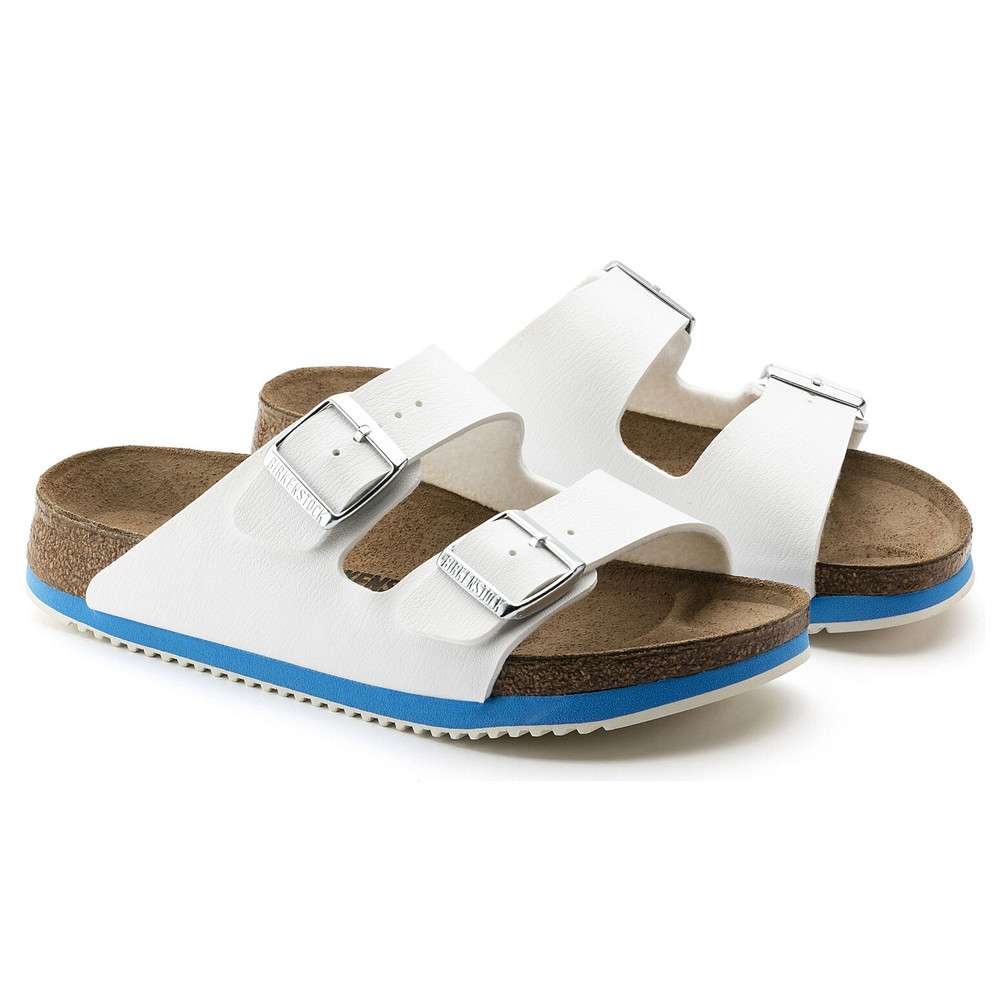 Sandal Arizona Super Grip, ko-Flor, vit, normal bredd, Storlek 38 - 4