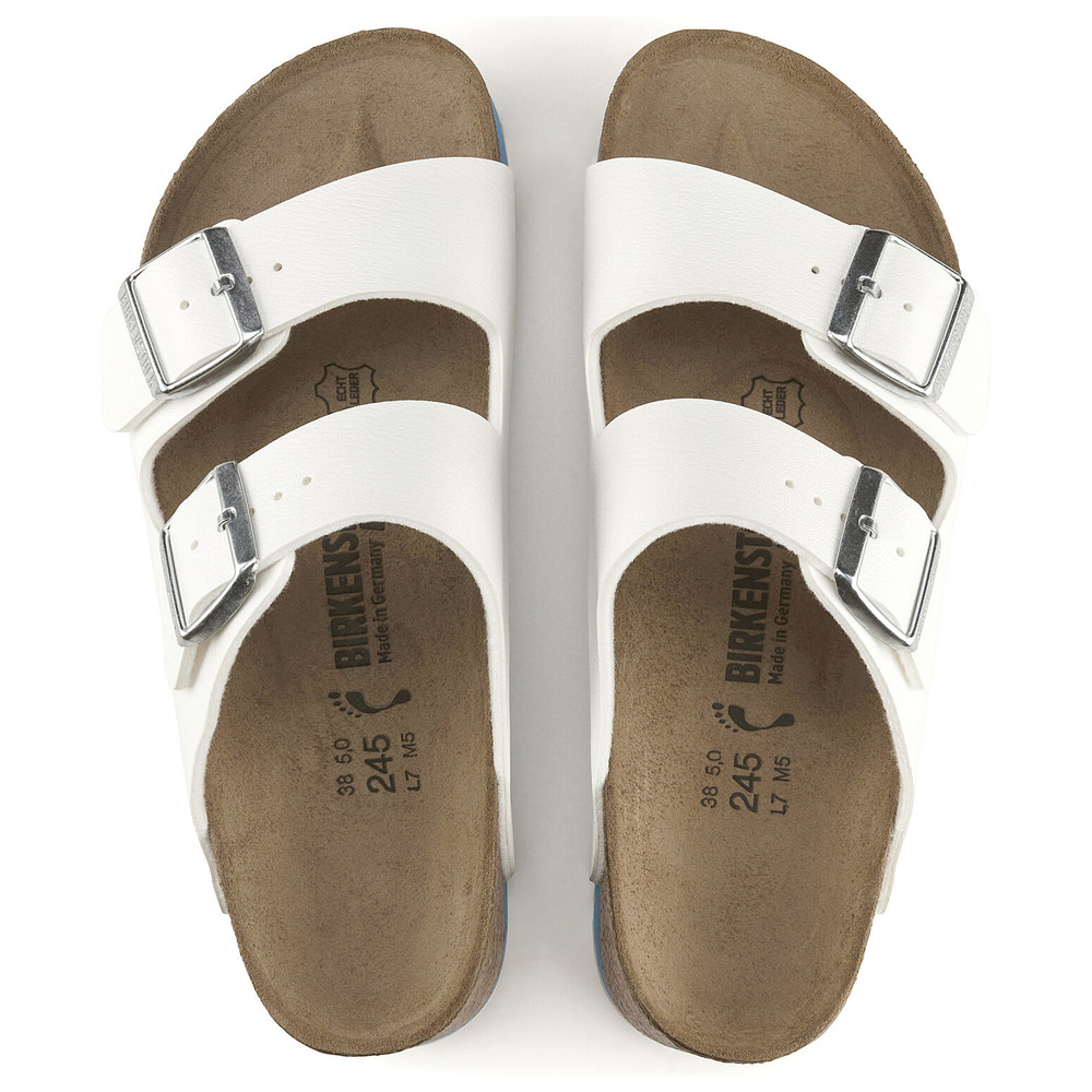 Sandal Arizona Super Grip, ko-Flor, vit, normal bredd, Storlek 38 - 3