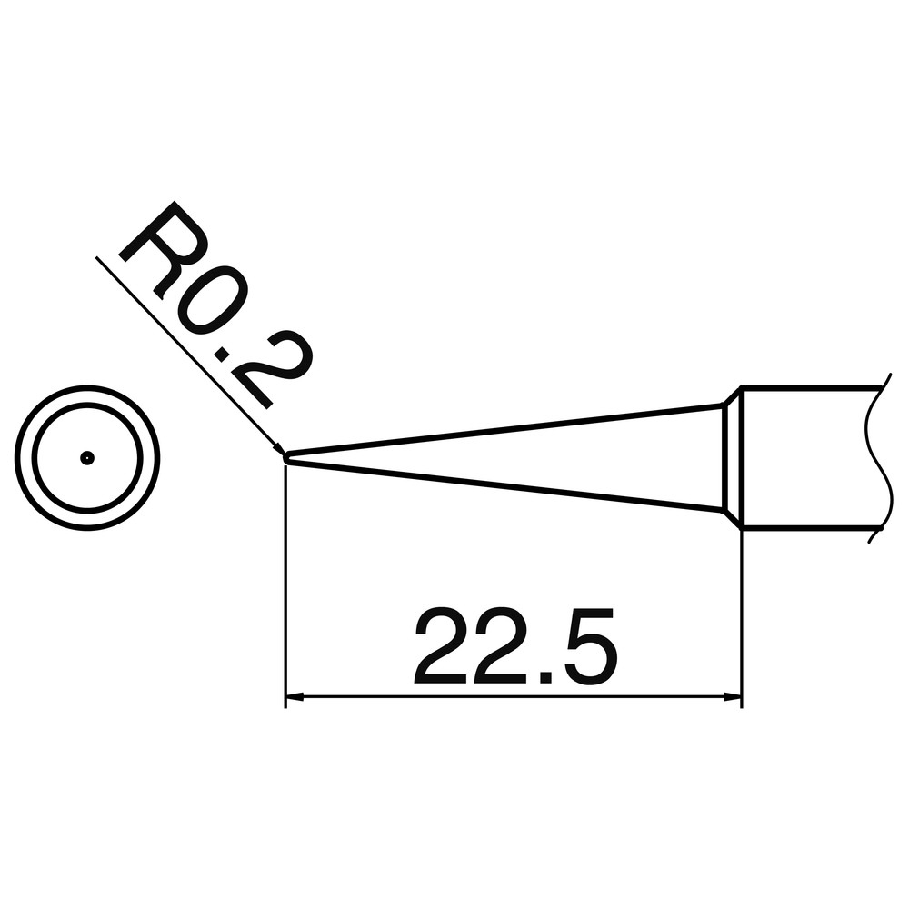 Soldering tip, T18 series, size BL