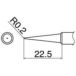 Lödspets serie T18, format BL