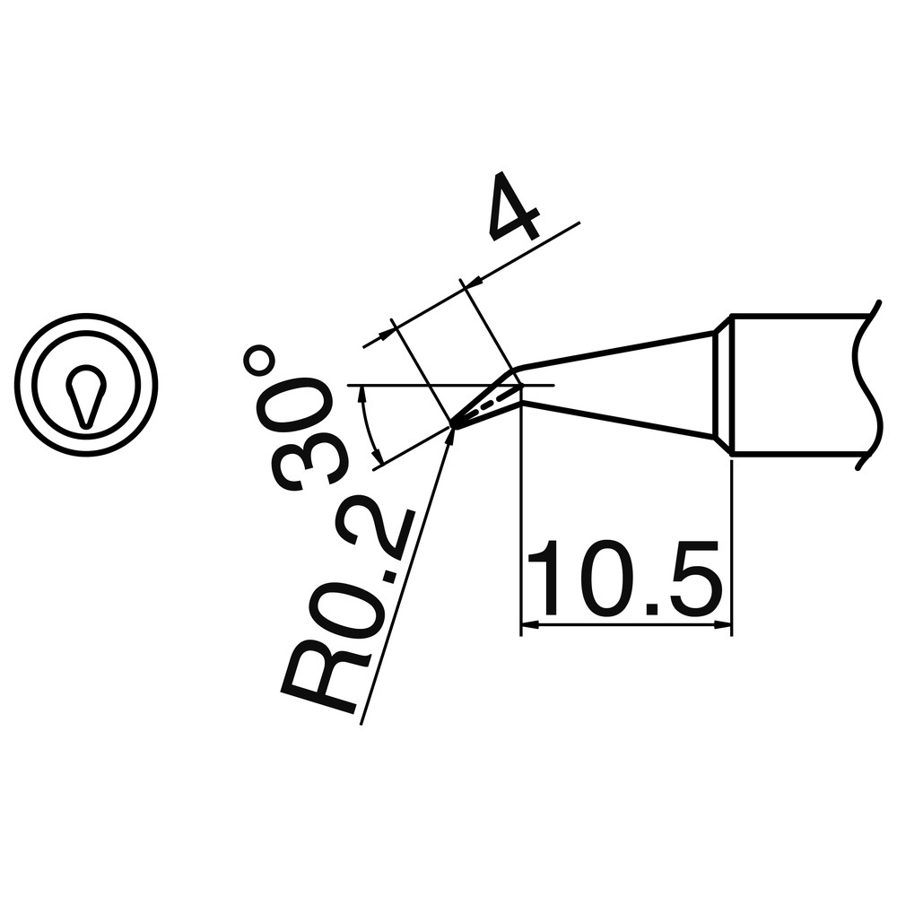 Soldering tip, Series T18, BR02 format