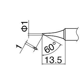 Lödspets serie T18, format CF1