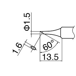 Lödspets serie T18, format CF15