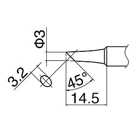 Lödspets serie T18, format CF3