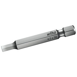 Standard bit, hex, size E 6.3, 2.0 mm, 70 mm
