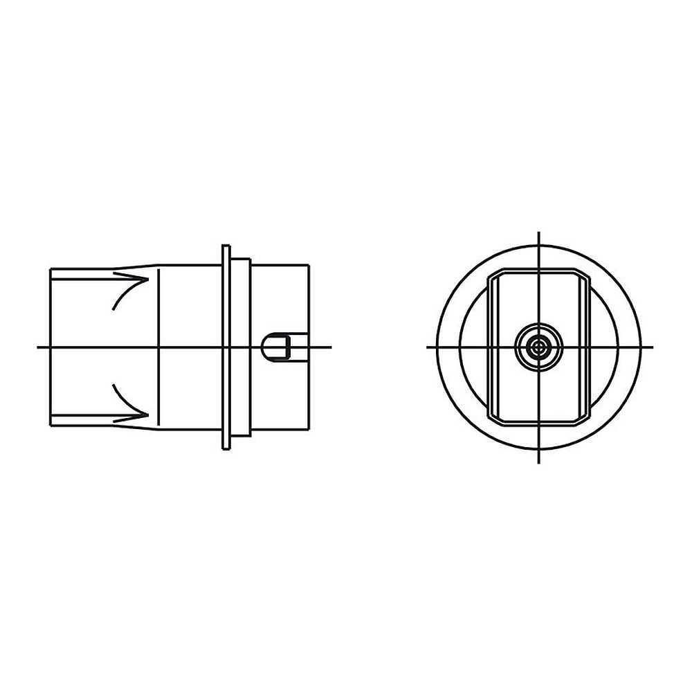 Hot gas nozzle type ND, ND15, 19.0 x 14.0 mm, heated on 2 sides