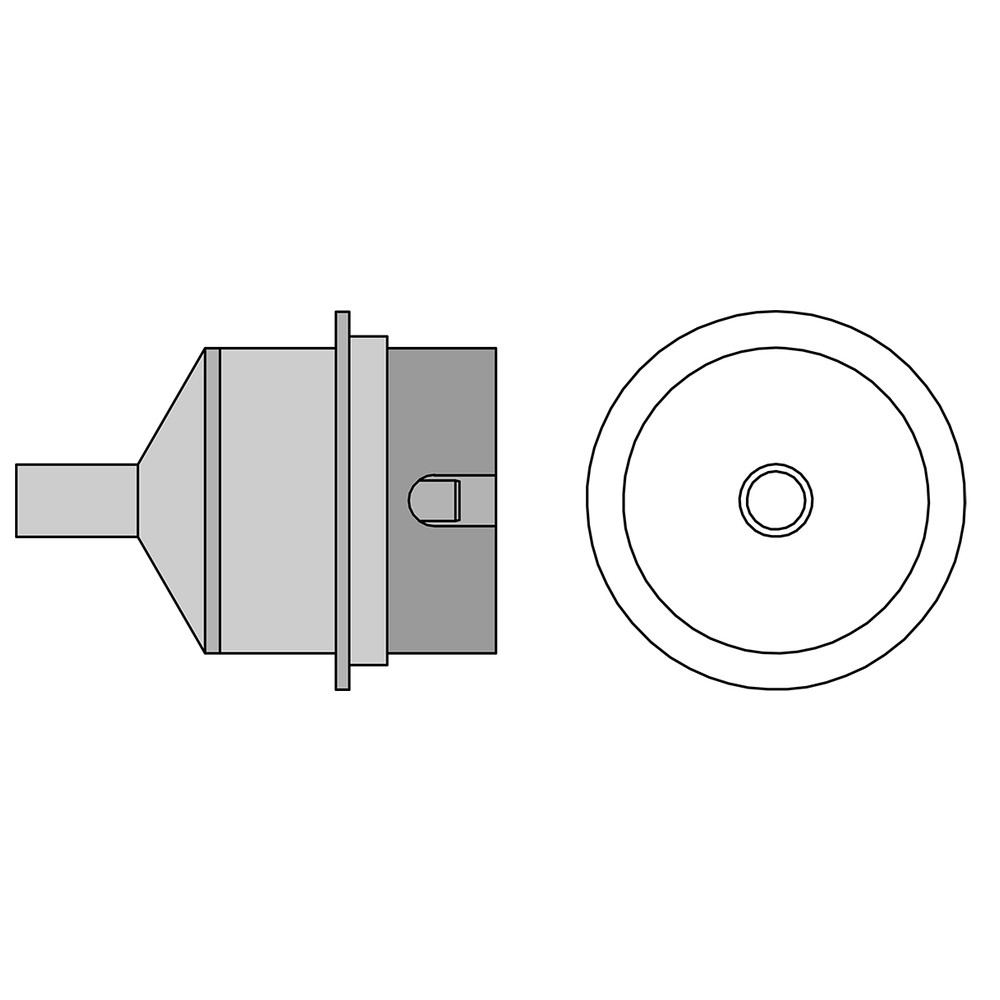 Hot gas nozzle type NR, NR05, 4.0 mm, round nozzle - 2
