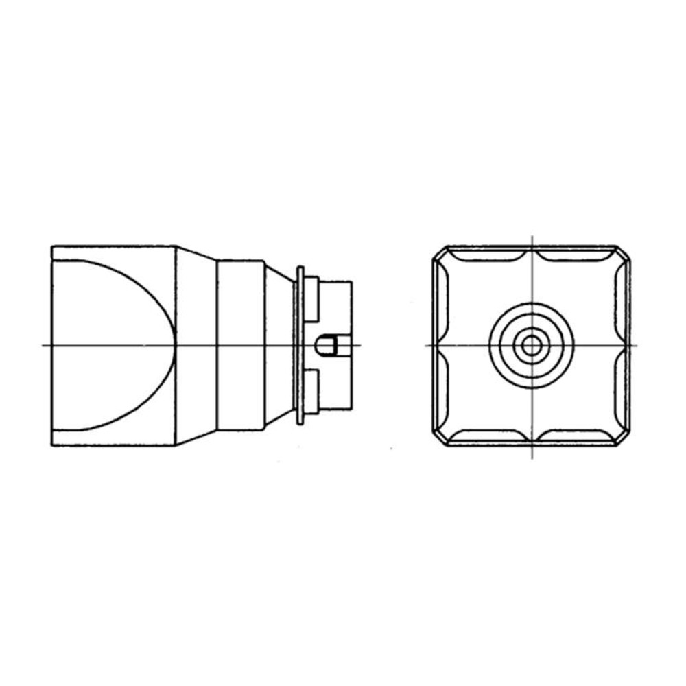 Varmluftsmunstycke typ NQ, NQ, 24,0 x 12,0 mm, 4 sidor uppvärmt