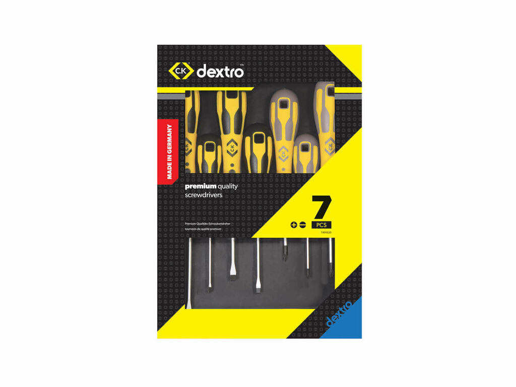 C.K Dextro Screwdriver Slotted & PH Set of 7 - 2
