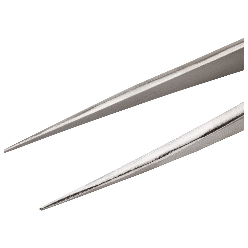 Tweezers AAS, fine straight, robust tips - 2