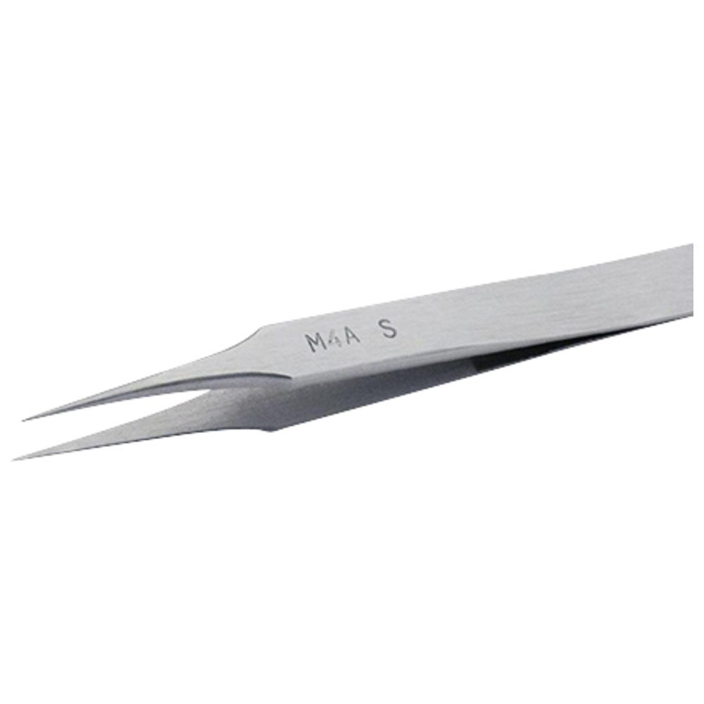Micro forceps M4AS, straight, recessed tips