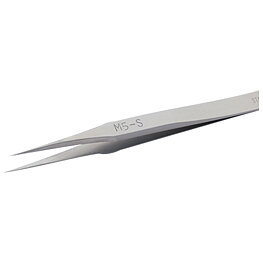 Micro-tweezers M5S, very fine straight tips