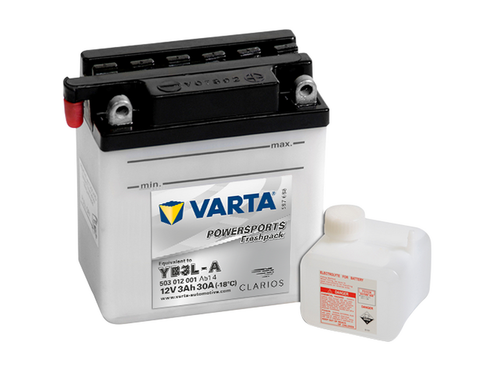Varta Mc-batteri YB3L-A 12v 3Ah
