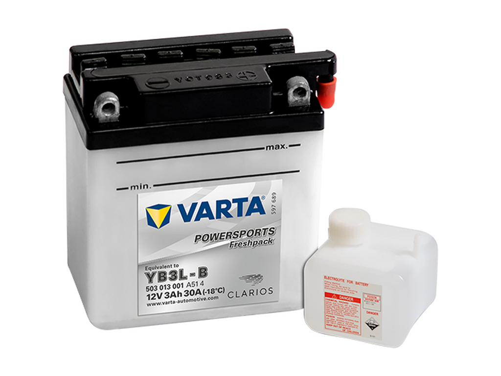 Varta Mc-batteri YB3L-B 12v 3Ah