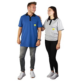 ESD-polotröja, med svart krage, grå - 3XL - 3XL - 3XL