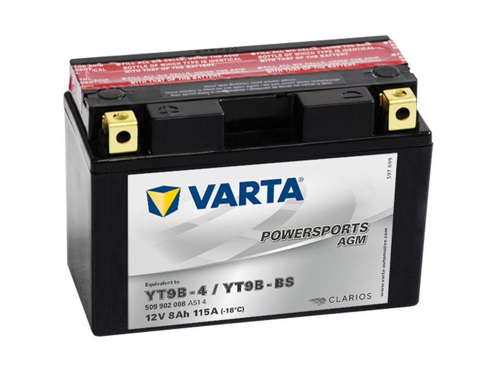 Varta Mc-battery AGM YT9B-BS 12v 9Ah