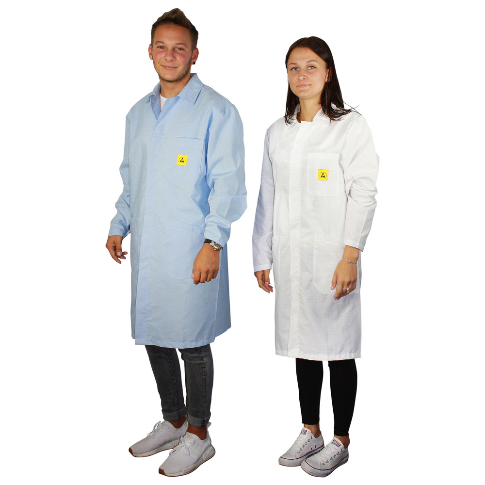 ESD-arbetsrock AM-156, ESD, blå - 3XL - 3XL - 3XL