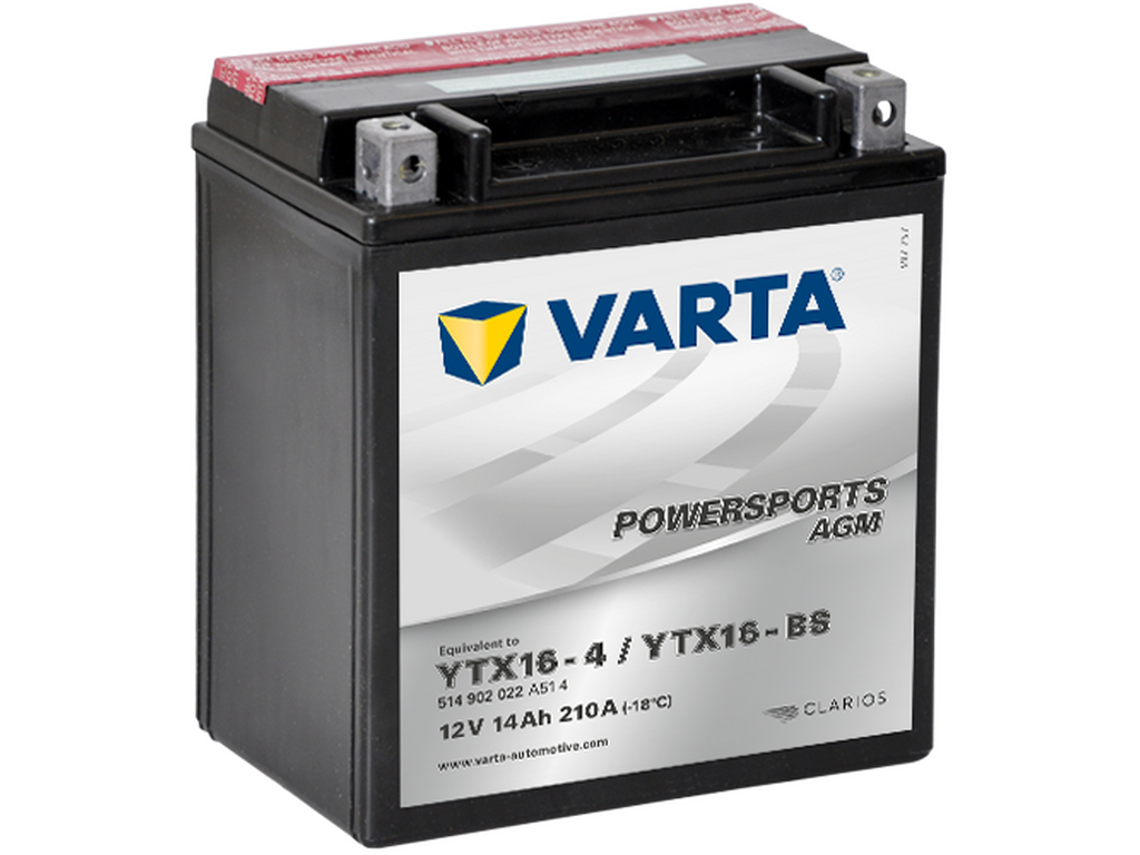 Varta Mc battery AGM YTX16-BS 12v 14Ah