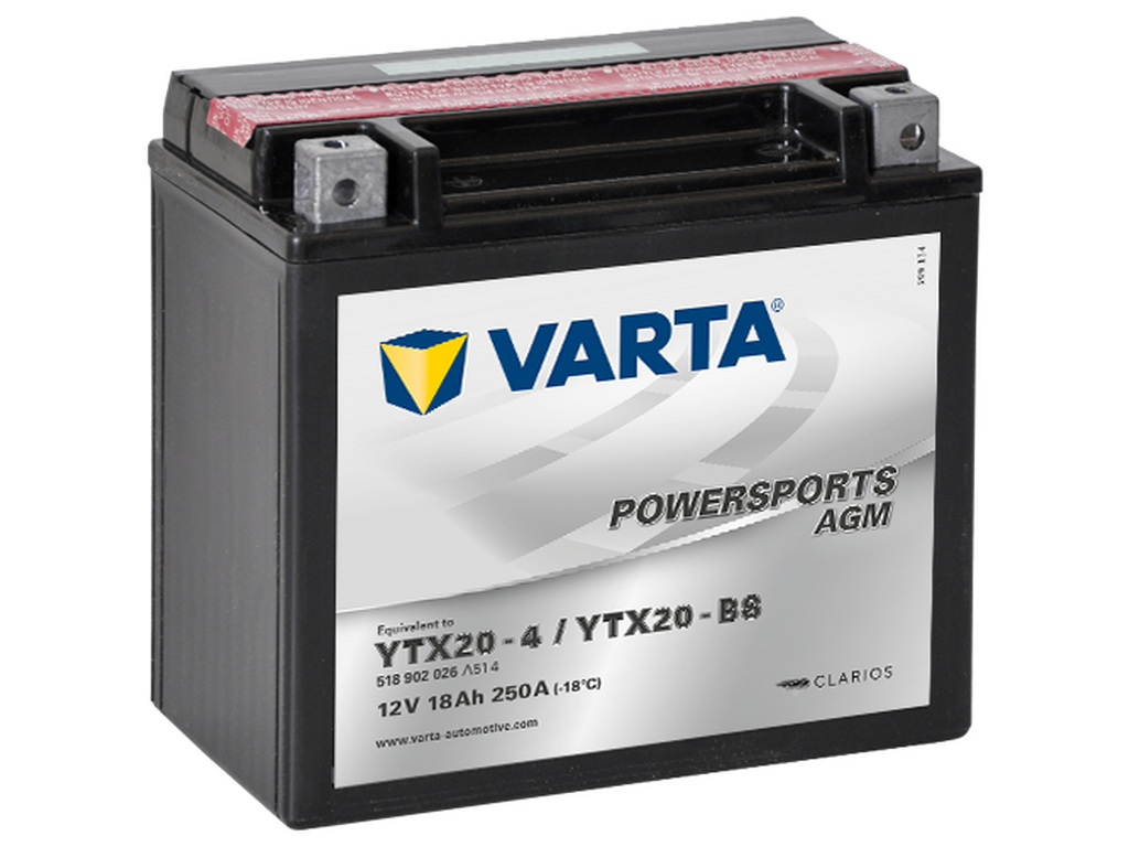 Varta Mc battery AGM YTX20-BS 12v 18Ah