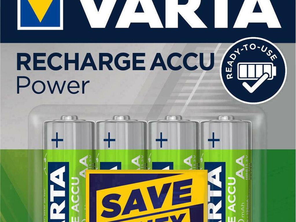 VARTA Rechargeable AA 1350mAh 1,2v. NiMh 4pcs