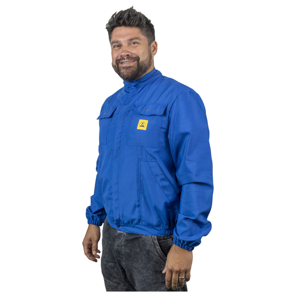 Work shirt, ESD/EGB, royal blue