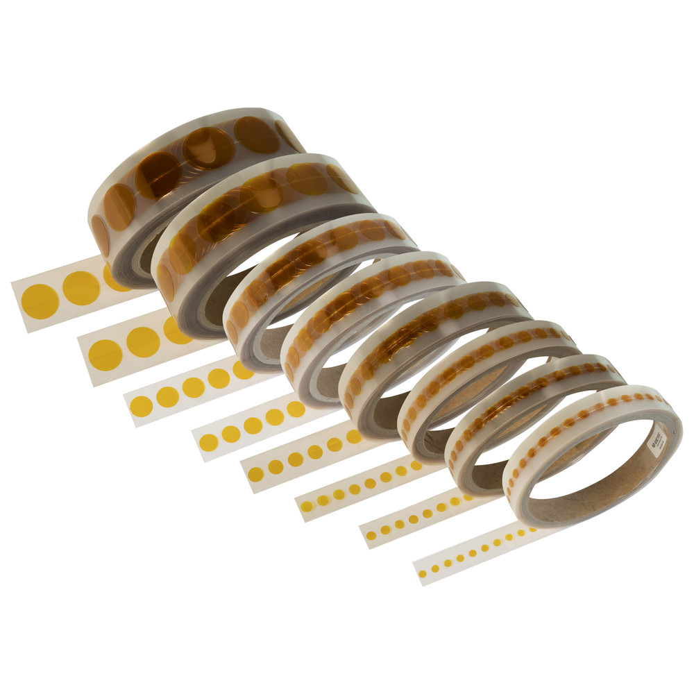 Kapton självhäftande prickar, 16 mm