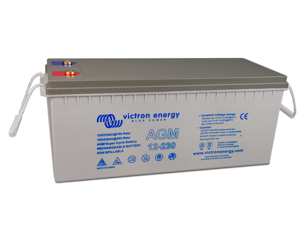 Victron 12V 230Ah AGM Super Cycle Battery. (M8)