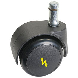 Conductive double-wheel chair casters, soft wheels/hard floors