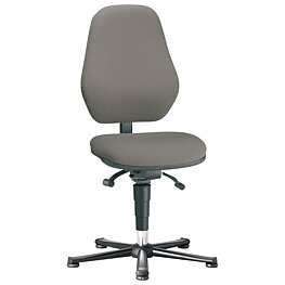 Basic 1 Swivel Chair, with glides, ESD, red, synchronous mechanism