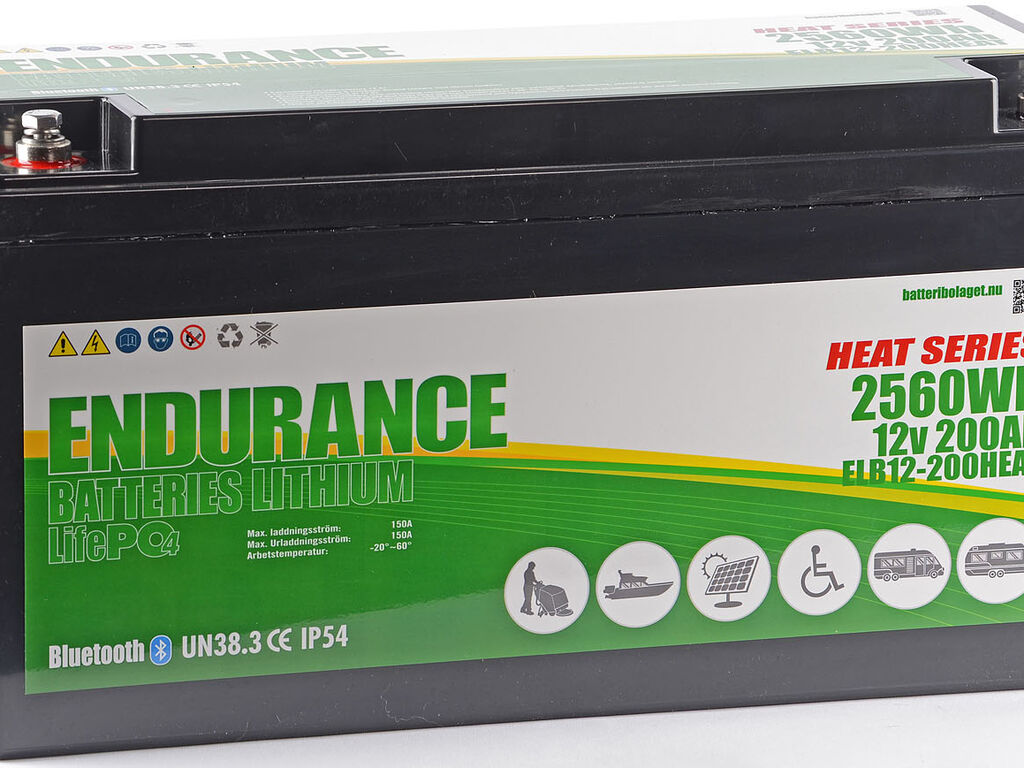 Endurance Lithium 12V 200Ah Heat & BL