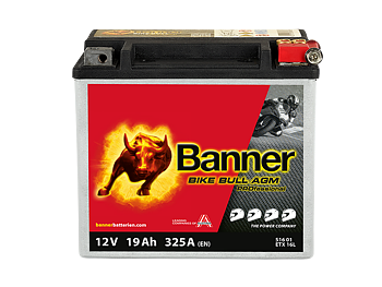 Banner Mc Batteri AGM PRO ETX16L 12V 19Ah