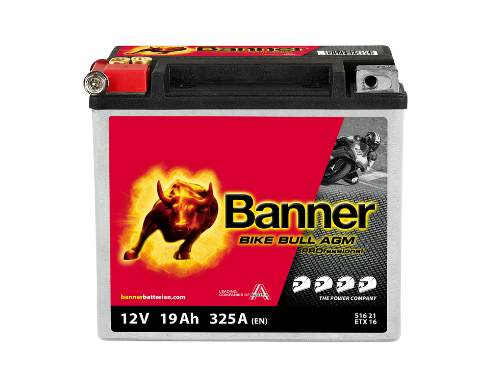 Banner Mc Batteri AGM PRO ETX16 12V 19Ah
