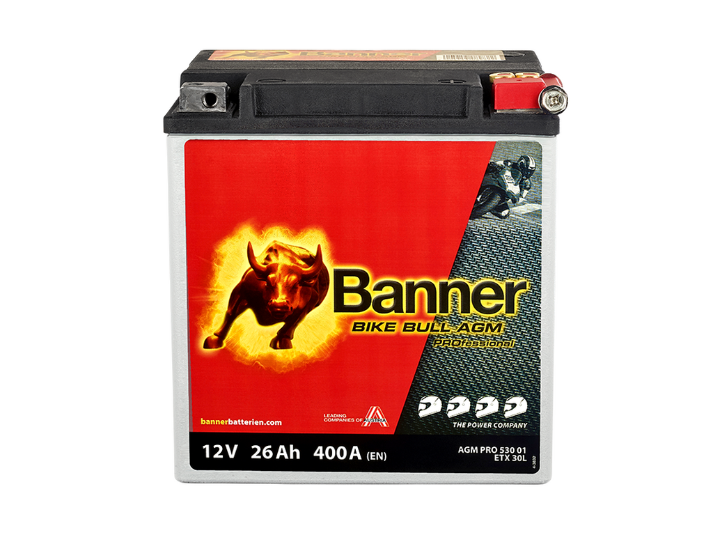 Banner Mc Batteri AGM PRO ETX30L 12V 26Ah