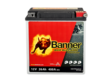 Banner Mc Batteri AGM PRO ETX30L 12V 26Ah