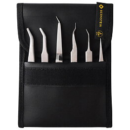 SMD tweezers set, 6-piece