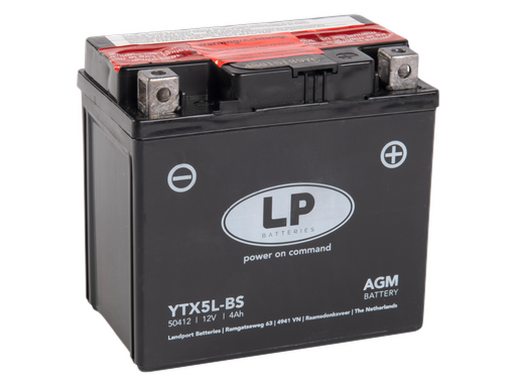 LP Mc Batteri AGM 12v 4,5Ah YTX5L-BS