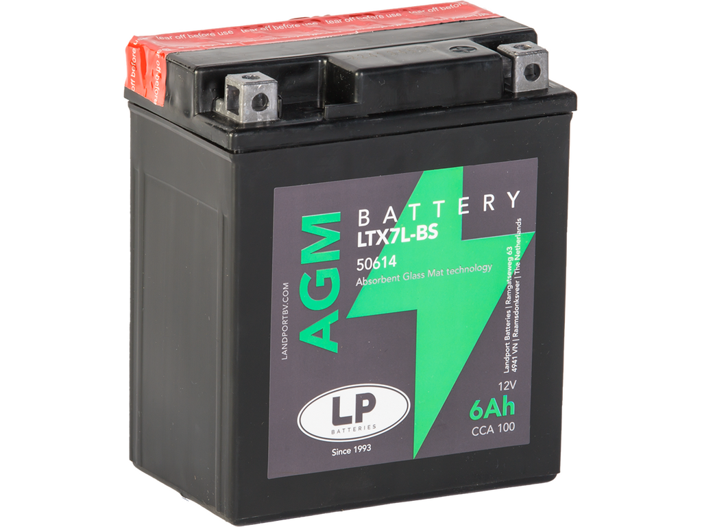 LP Mc Batteri AGM 12v 6Ah YTX7L-BS - 2