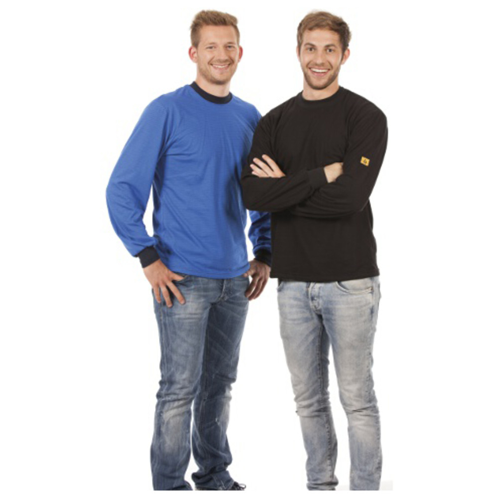 ESD long-sleeved T-shirt, black
