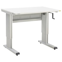 Arbetsbord WB, höjdjusterbart, ESD, 800 x 1073 mm, vev