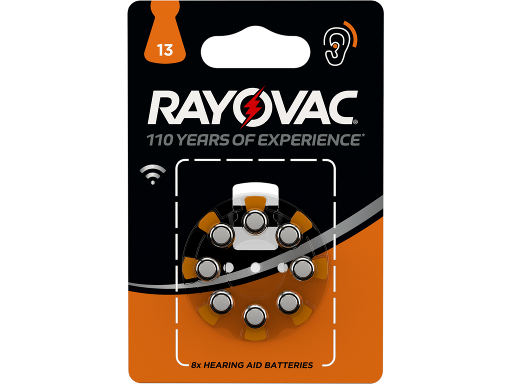 RAYOVAC Hearing Aid Batteries 13 8pcs